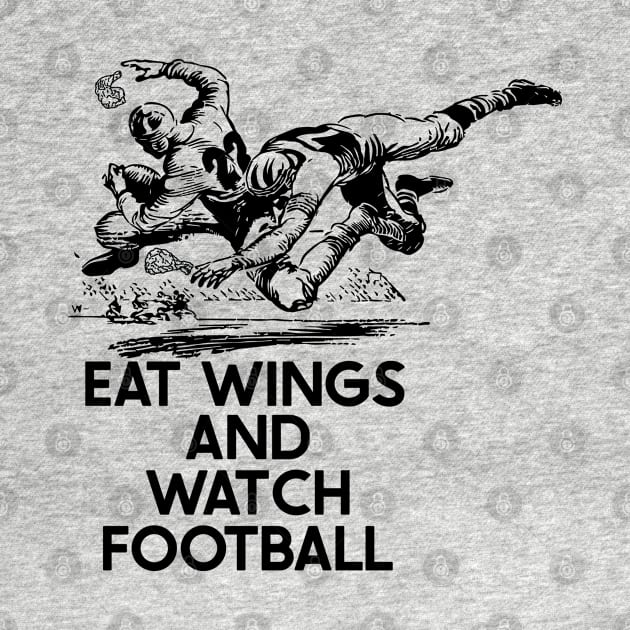 Eat Wings and Watch Football by SharksOnShore